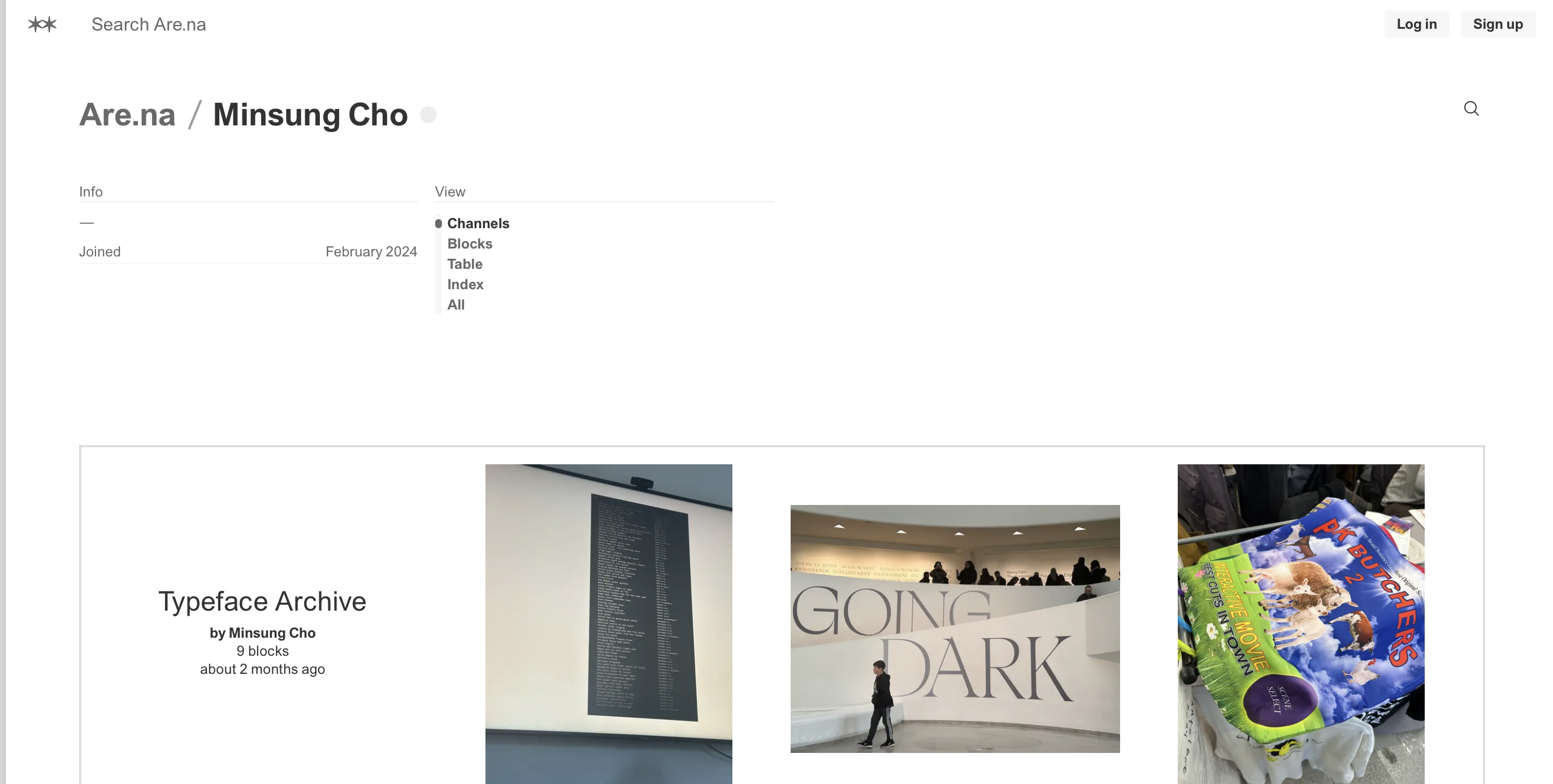 Are.na visual reference collection